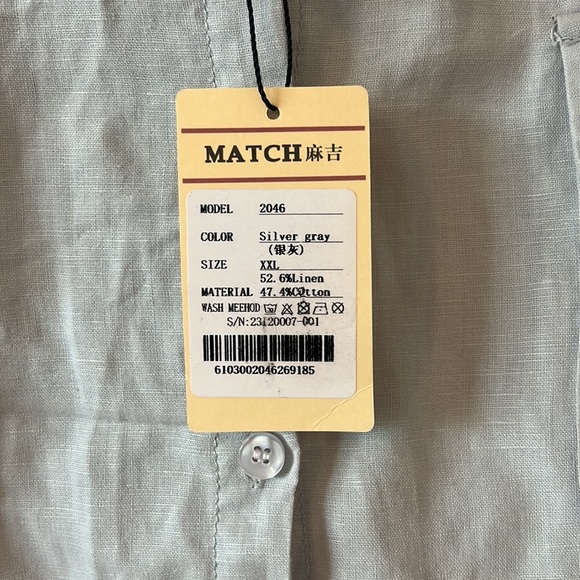 Matchstick linen top grey XXL NWT lightweight workwear relaxed neutral office - Picture 13 of 15